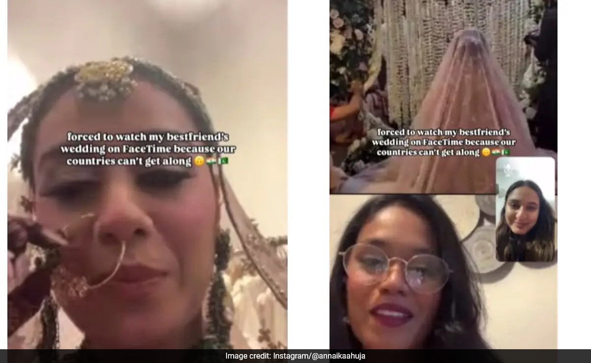 Video Of Indian Woman Attending Pakistani Best Friend's Wedding Via FaceTime Leaves Internet Emotional