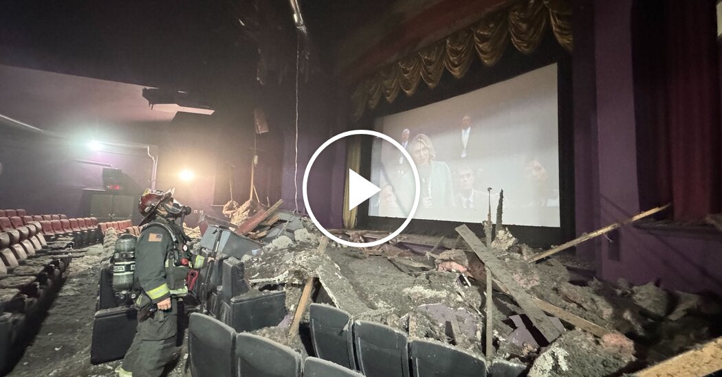 Ceiling Falls in Washington Movie Theater