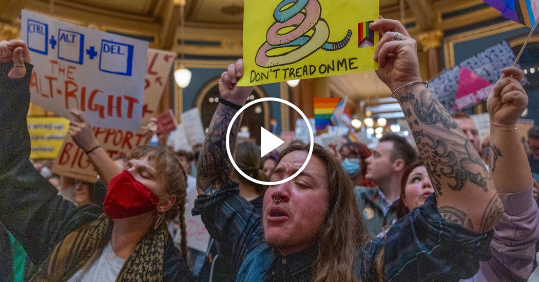 Demonstrators Gather to Oppose Legislation Aiming to Revoke Protections for