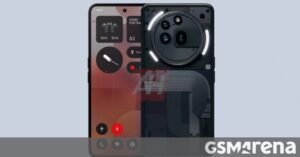 Official renders of the Nothing Phone 3a and Phone 3a