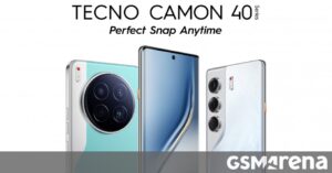 Tecno Camon 40 series featuring a specialized camera button to