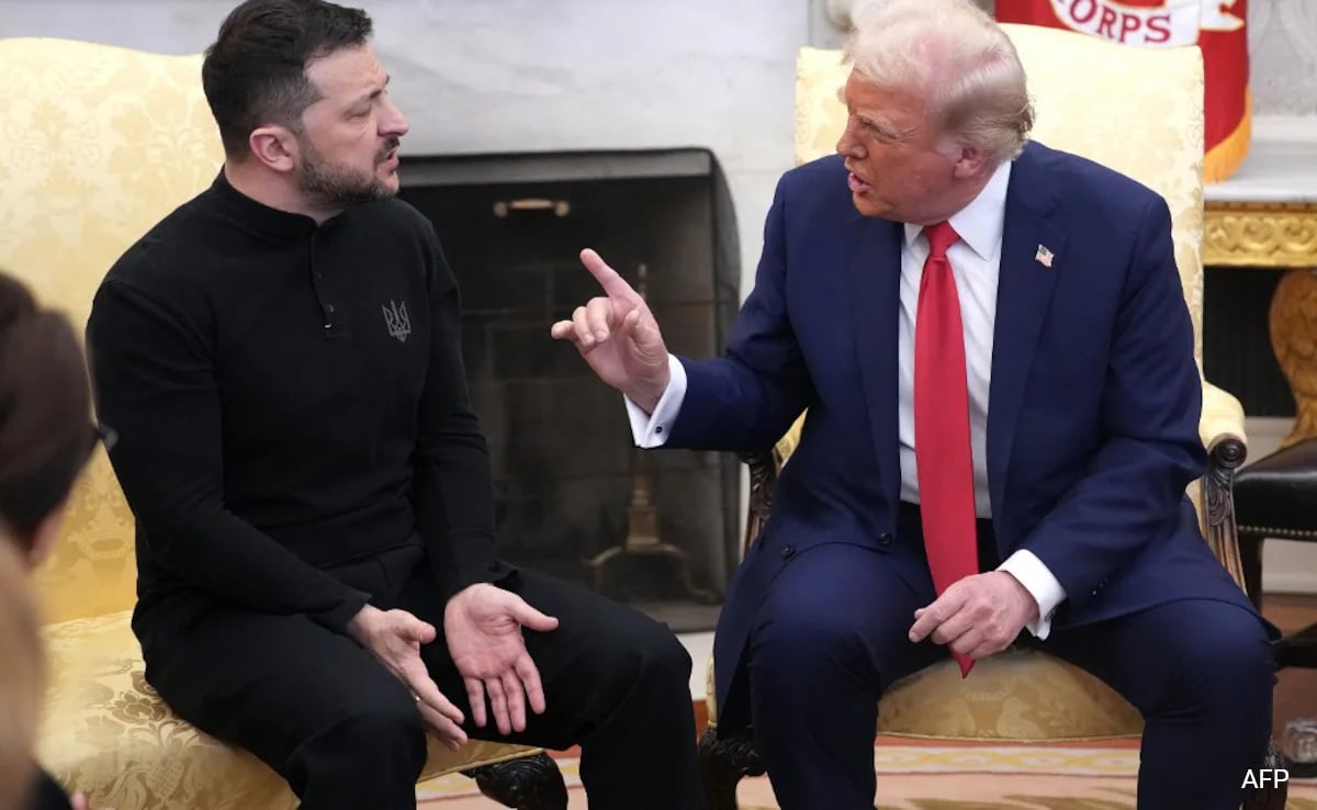 Trump, Zelensky Vance In Oval Office Shouting Match: "Make Deal Or We're Out"