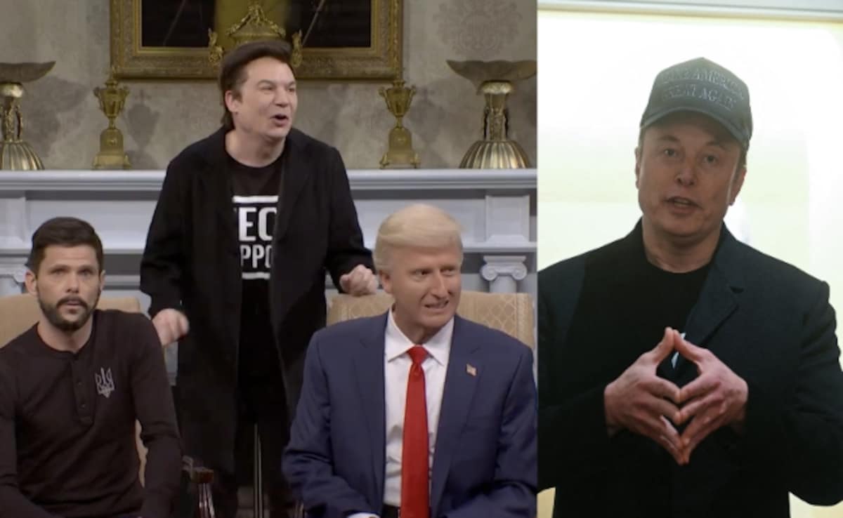 Musk As SNL Mocks Him In Trump-Zelensky Clash Video