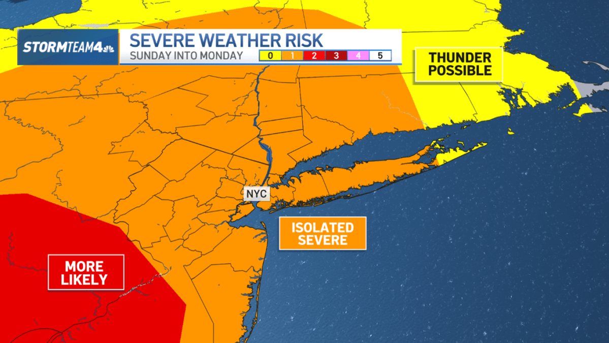 Approaching Rain and Wind Storm Expected from Sunday Night to