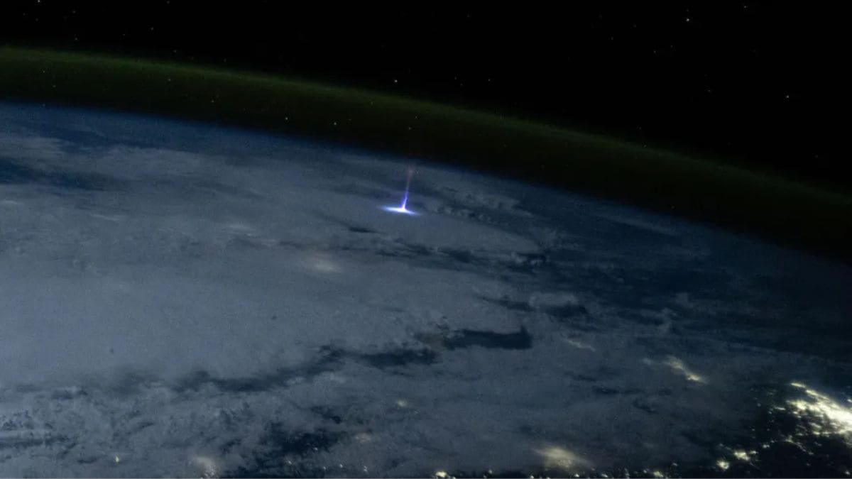 Astronaut Captures Rare ‘Gigantic Jet’ Lightning Extending 50 Miles Above Earth