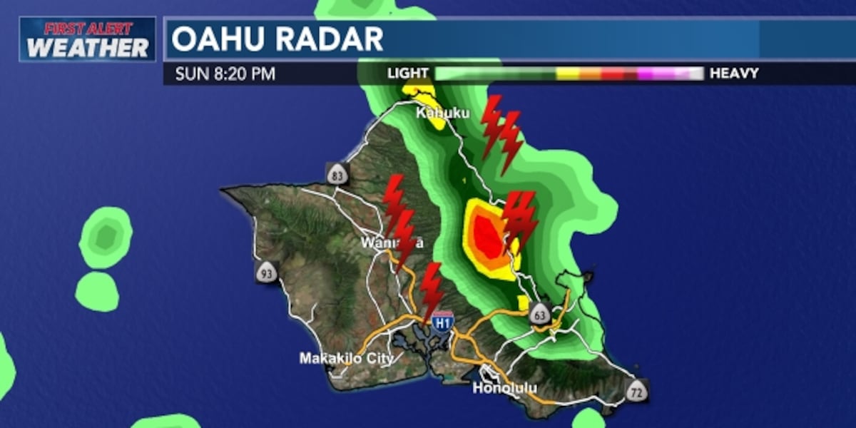 Flash flood alert for Oahu prolonged once more