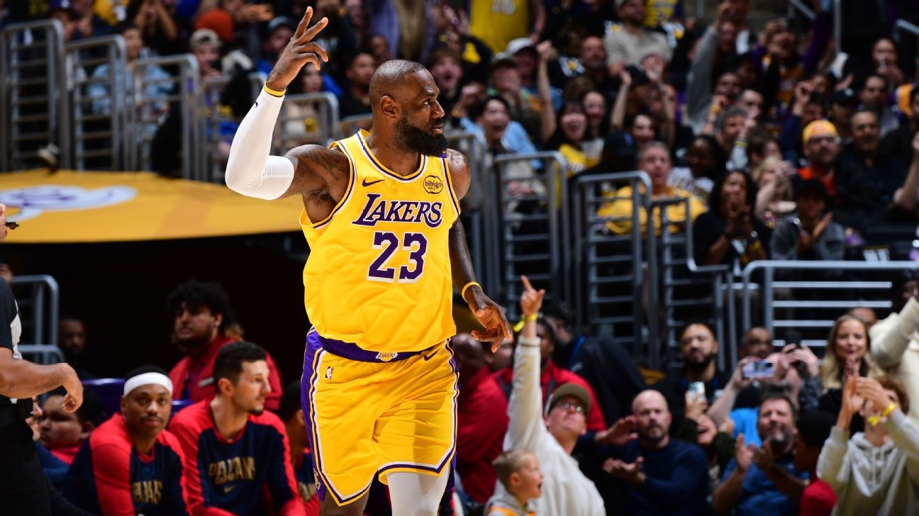 LeBron James becomes the first player to reach 50000 points