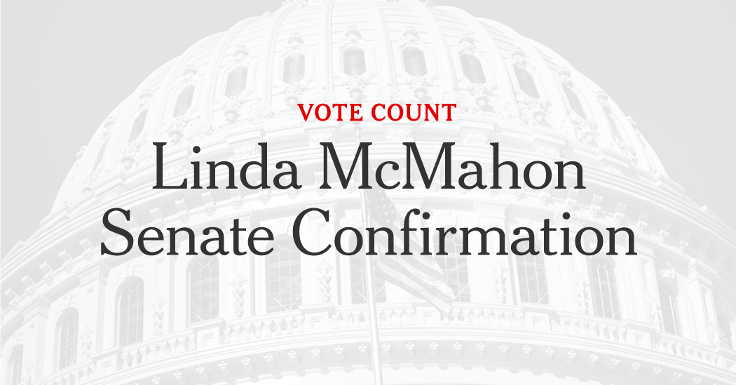 The Senates Vote to Approve Linda McMahon as Secretary of