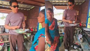 "2 Idlis 3 Vadas At Rs 35": Sonu Sood Visits Street-Side South Indian Stall In Chennai, Attempts To Make Dosa