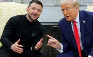 At Zelensky Meet, Trump's "Peacemaker" Remark, Then An Argument