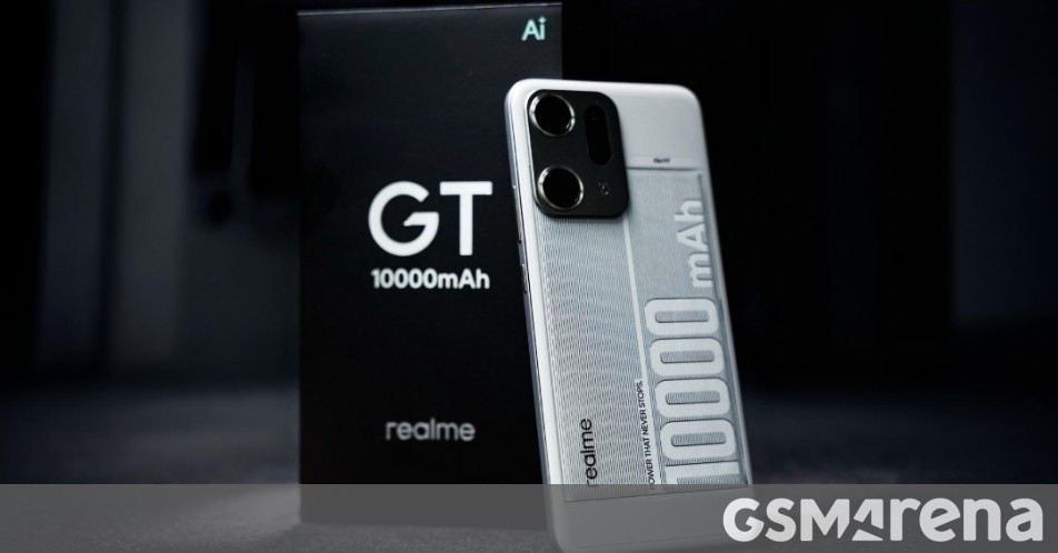 Realme unveils a prototype smartphone featuring a 10000mAh battery and