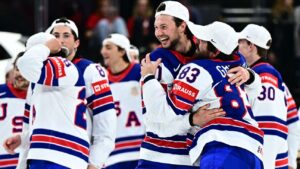 Team USA triumphs over Switzerland to capture ice hockey world