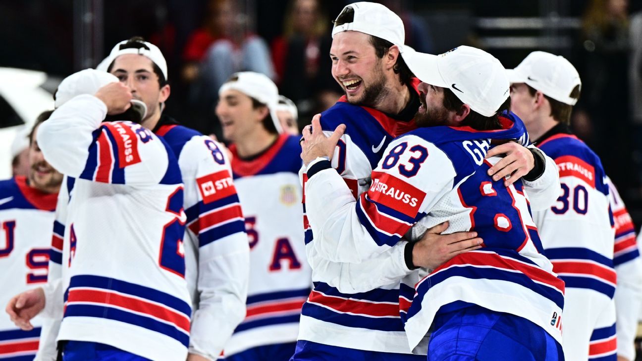 Team USA triumphs over Switzerland to capture ice hockey world